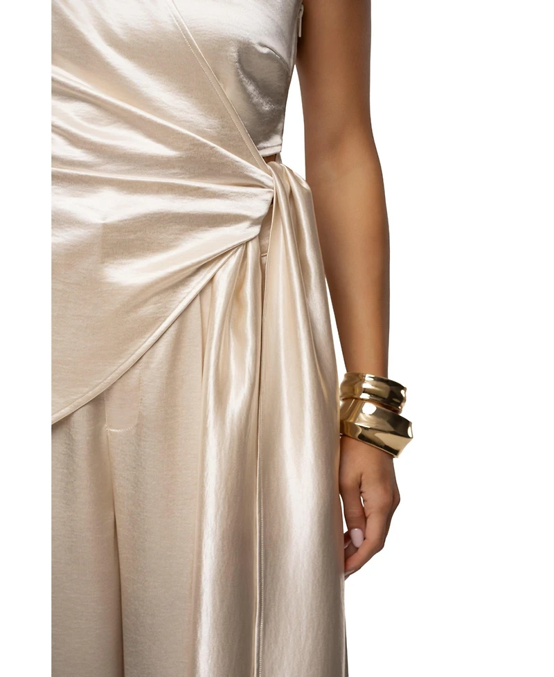 Jluxlabel Women's Palmera Satin Top