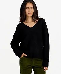 And Now This Women's Marled Long-Sleeve V-Neck Pullover, Macy's Exclusive
