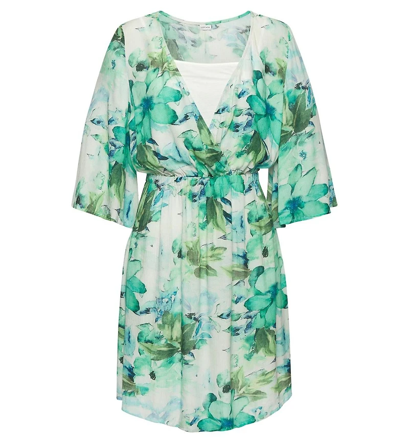 Lascana Women's Floral Layered Look Dress