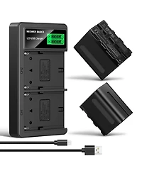 Neewer Nw-F970B 7800mAh Usb-c Battery and Charger Set Compatible with Sony Np-f-Series