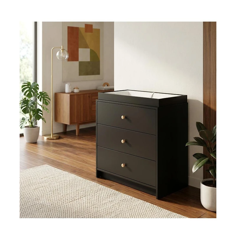 Storkcraft California 3 Drawer Chest with Topper