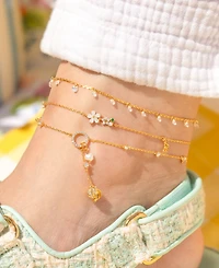 Girls Crew Crystal Dewdrop Anklet
