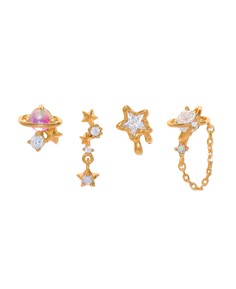 Girls Crew Crystal Lunar Dreams Stud Earrings Set