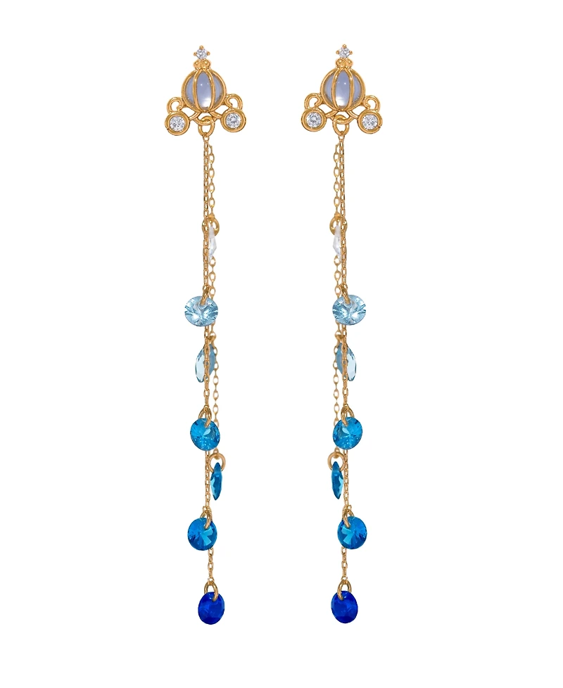 Girls Crew Crystal Disney Princess Cinderella Dangle Earrings