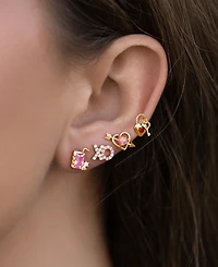Girls Crew Crystal Tokens of Love Stud Earrings Set
