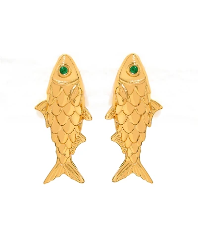 Girls Crew Crystal Gone Fishing Stud Earrings