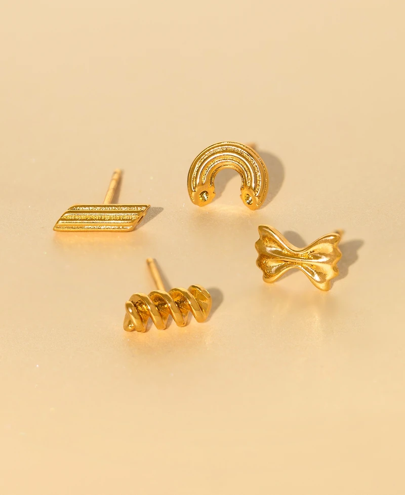 Girls Crew Al Dente Pasta Stud Earrings Set
