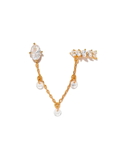 Girls Crew Crystal Dew You Ear Cuff + Stud Earrings