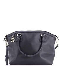 Pre-Owned Gucci Medium Gg Charm Convertible Dome Satchel Leather