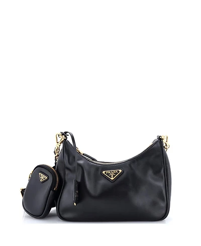 Pre-Owned Prada Small Re-Edition 2005 Shoulder Bag Soft Calfskin