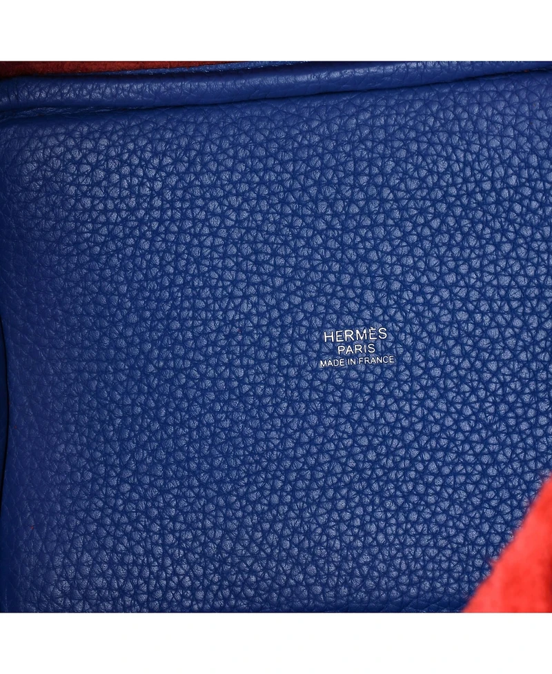 Pre-Owned HERMES Pm Picotin Lock Bag Tricolor Clemence