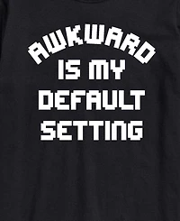 Airwaves Men's Awkward Is My Default Setting Short-Sleeve Graphic T-Shirt
