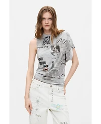 Desigual Women's Long Printed Jeans