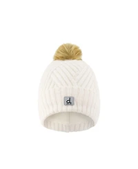 Deux par Deux Kids & Baby Toddler Girl 2-4 Winter Knit Hat with Pompom