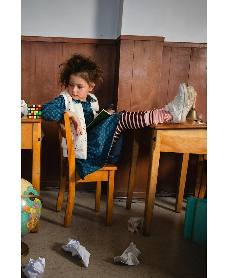 Deux par Little and Big Girl ( 5-6 , 10-12 ) Knit Tights Reddish