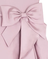 Rare Editions Girls' 2T-6X Solid Mikado Cascade Bow Hi-Low Dress
