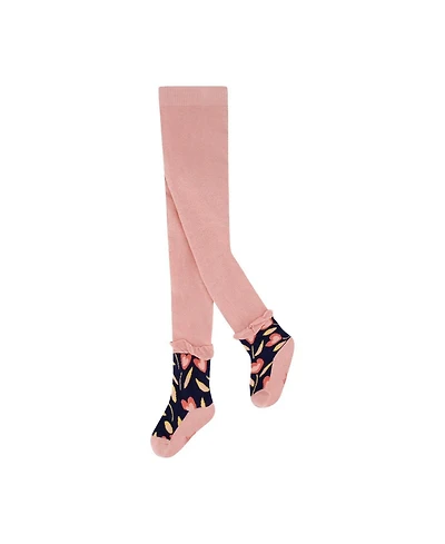 Deux par Deux Little and Big Girl( 5-6 , 10-12 ) Tights Pale Dusty