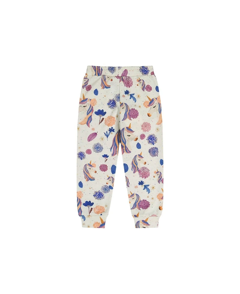 Deux par Kids & Baby Toddler Girl 2T-5T Sweatpants Unicorn Print