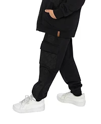 Deux par Toddler Boys (2T-5T) Fleece Bi-Material Sweatpants with Pockets