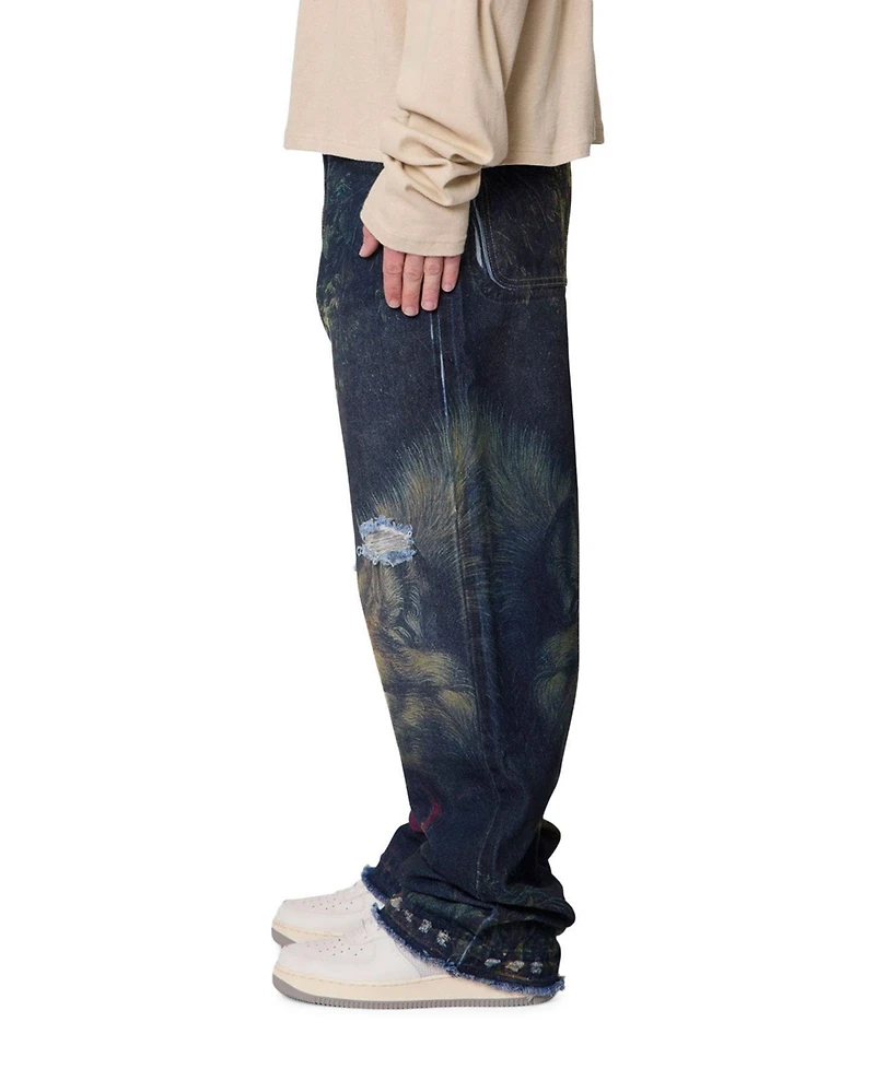 mnml Men's Ultra Baggy Wolf Denim Jeans