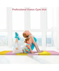 Costway 6'x2'x2.5" 3-Fold Gymnastics Tumbling Mat Yoga Aerobics Gym Exercise Fitness Mat