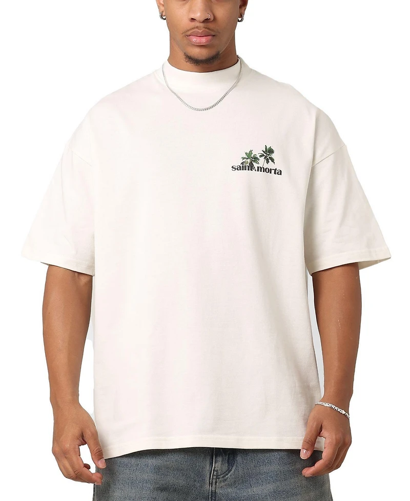 Saint Morta Men's Paradise Mock Neck T-Shirt