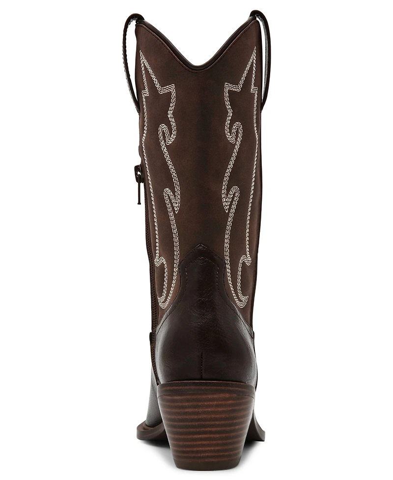 Dv Dolce Vita Women's Given Contrast Stitch Cowboy Boots