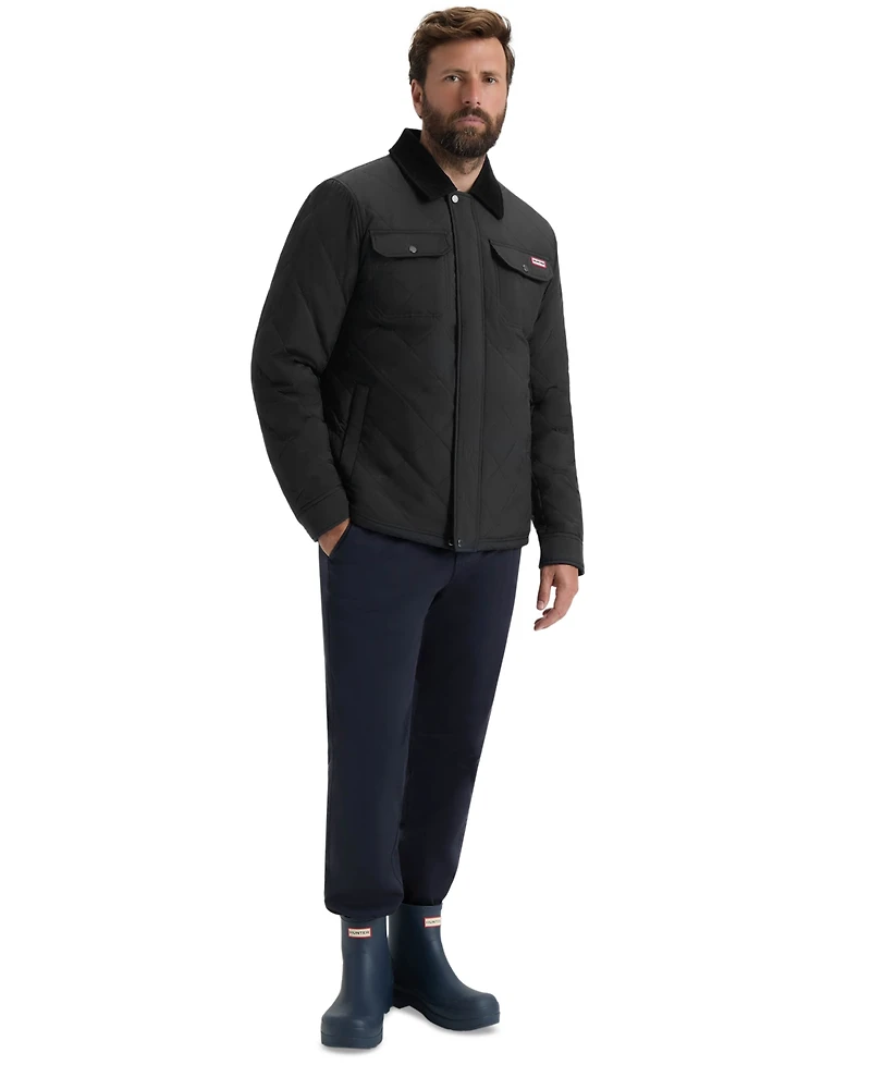 Hunter Men's Quilted Sherpa Long-Sleeve Jacket