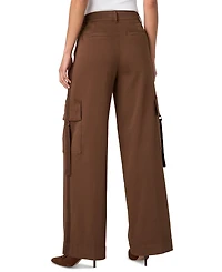 Liverpool Los Angeles Women's Mid-Rise Cargo Wide-Leg Pants