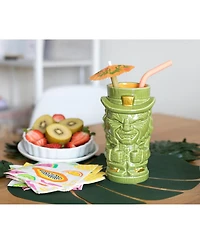 Geeki Tikis Leprechaun Character Horror Movie Tiki Mug | Geeki Tikis Horror Series Official Leprechaun Collectible Ceramic Tiki Style Cup | Holds 18 O