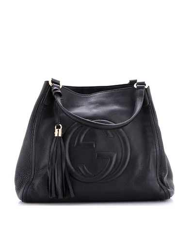 Pre-Owned Gucci Medium Soho Shoulder Bag Leather