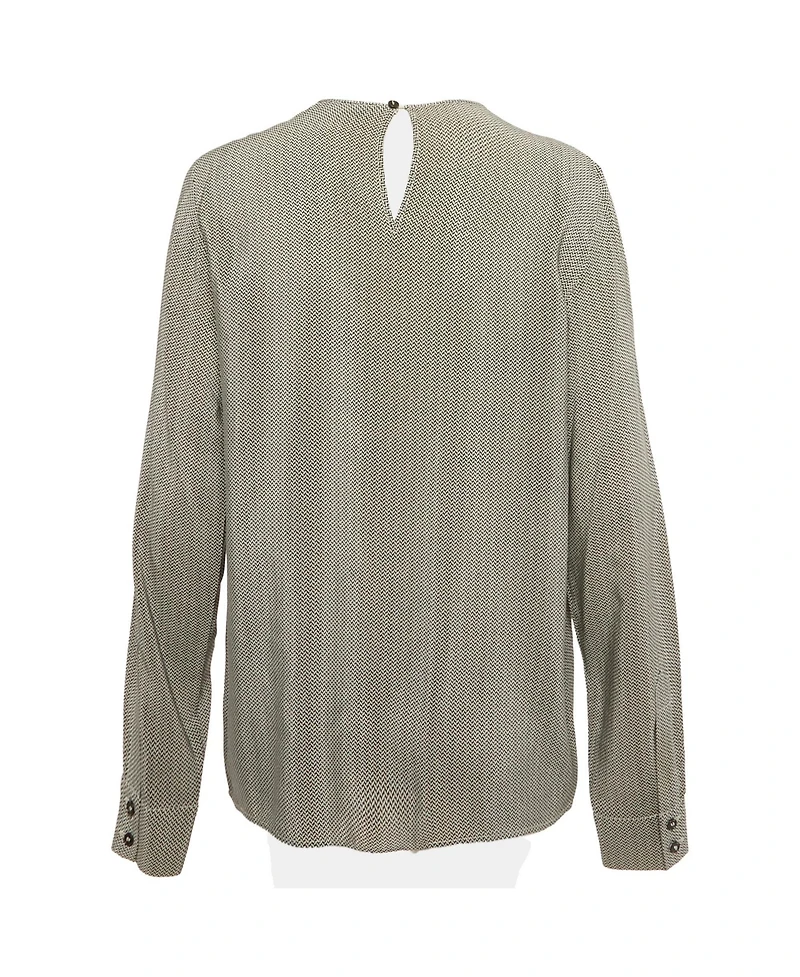 Pre-Owned Stella Mccartney Women's Geometric Print Silk Blouse