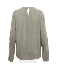 Pre-Owned Stella Mccartney Women's Geometric Print Silk Blouse