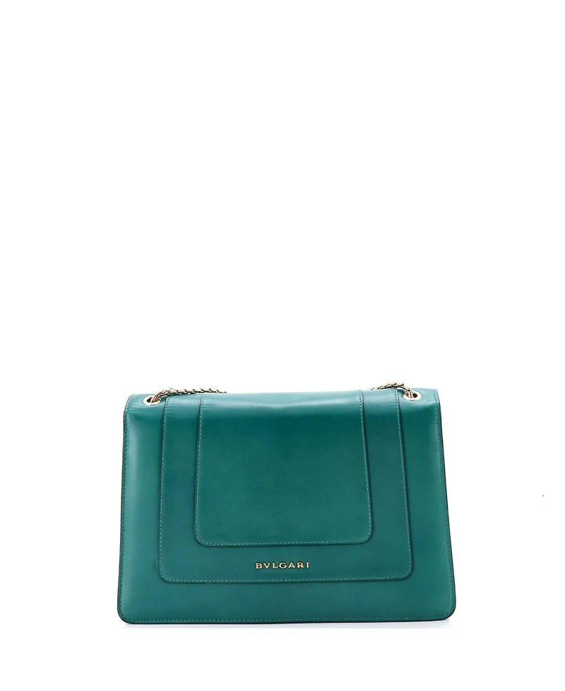 Pre-Owned Bvlgari Medium Serpenti Forever Square Shoulder Bag Leather