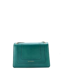 Pre-Owned Bvlgari Medium Serpenti Forever Square Shoulder Bag Leather