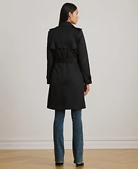 Lauren Ralph Womens Double-Breasted Belted Trench Coat