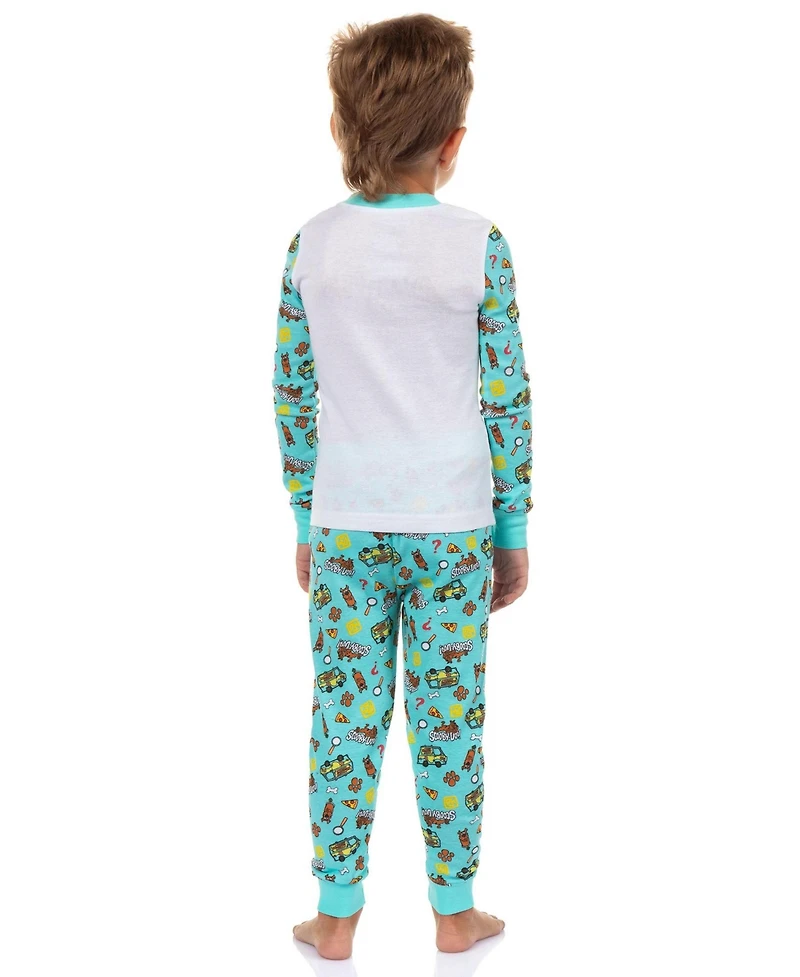 Scooby-Doo Boy's (2T-5T) Pajamas Toddler Character 2-Piece Tight Fit Long-Sleeve Pajama Pant Sleep Set