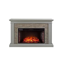 Augusta Home Ledgestone Fireplace With Stacked Stone