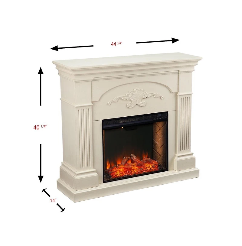 Augusta Home Sicilian Criss-Cross Electric Electric Fireplace