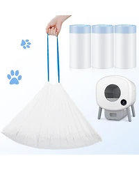 Cumrige Trash Bags Drawstring Extra Thick Garbage Bags Wastebasket Bin Liners Plastic Trash Bags for Bathroom, Bedroom, Office, Car, Kitchen, Home