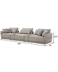 Evandro 5-Piece Sofa Set (Laf Chair, Raf Armless Chair & 2 Console), Macy's Exclusive