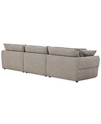 Evandro 3-Piece Sofa Set (Laf Chair, Raf Chair & Armless Chair), Macy's Exclusive