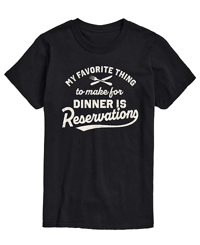 Airwaves Men's My Favorite Thing Reservations Short-Sleeve Graphic T-Shirt