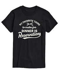 Airwaves Men's My Favorite Thing Reservations Short-Sleeve Graphic T-Shirt
