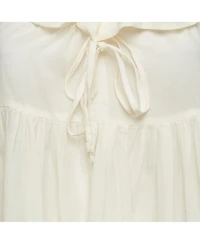 Pre-Owned Marni Women's Cotton Adjustable Ruffle Neck Mini Dress