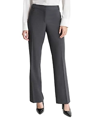 Dkny Petite High-Rise Straight-Leg Pants
