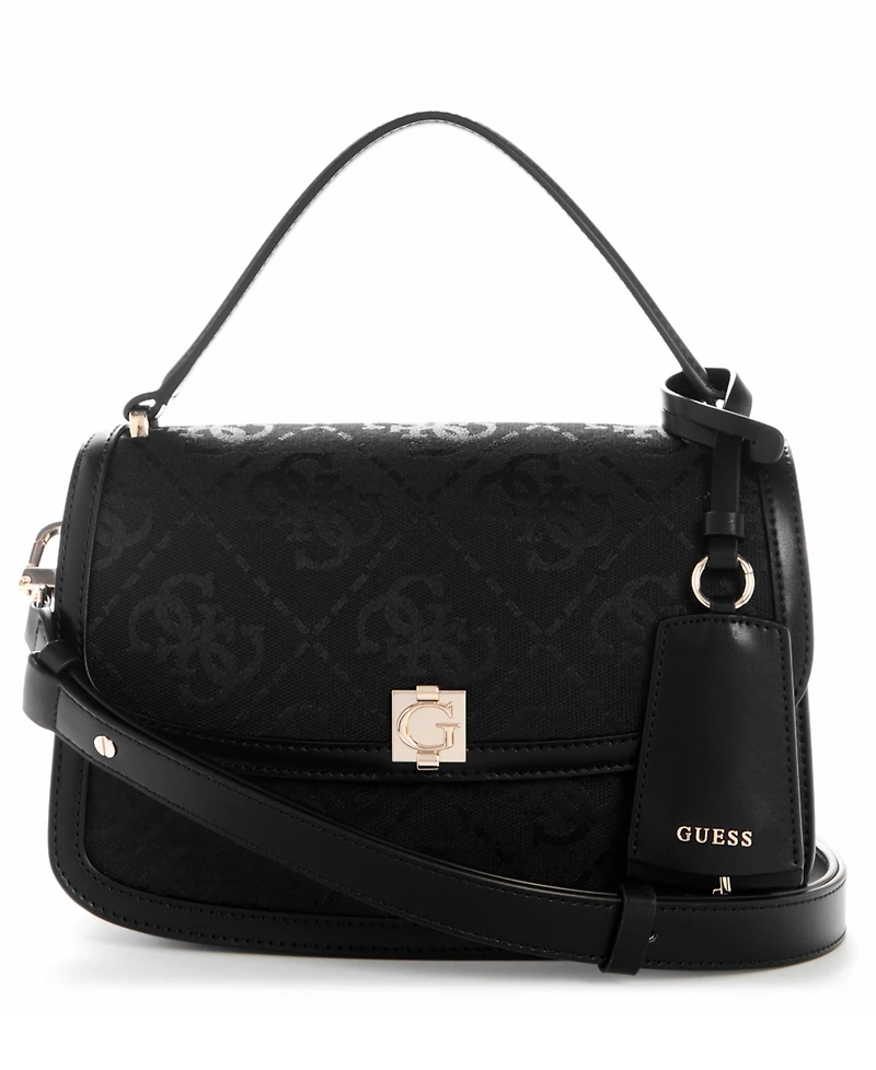 Guess Audrey Logo Small Flap Crossbody Handbag
