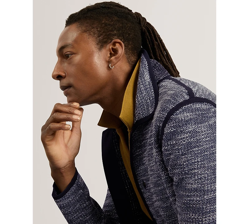 Ted Baker Men's Hannley Boucle Knitted Regular-Fit Jacket