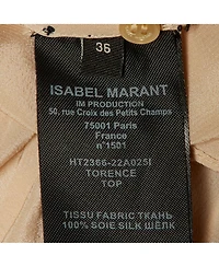 Pre-Owned Isabel Marant Women's Asymmetrical Ruched Silk Top