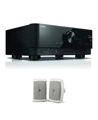 Yamaha Rx-V6A 7.2-Channel Av Receiver with Ns-AW350W Speakers
